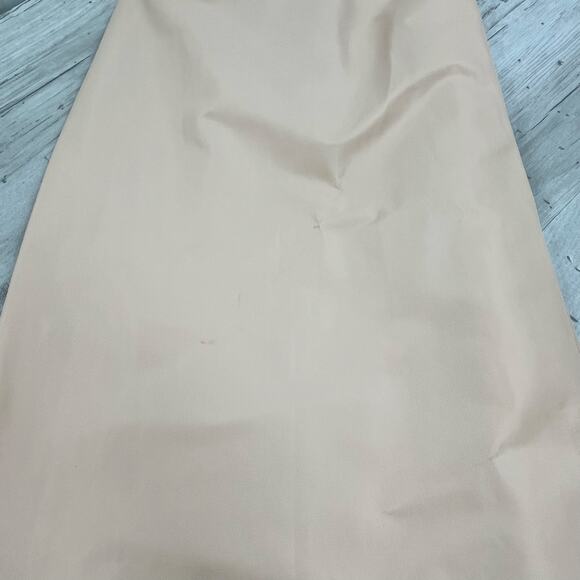 Vintage Vassarette Peach Full Nylon Elastic Waist Back Slit Slip Skirt Small - Picture 6 of 14